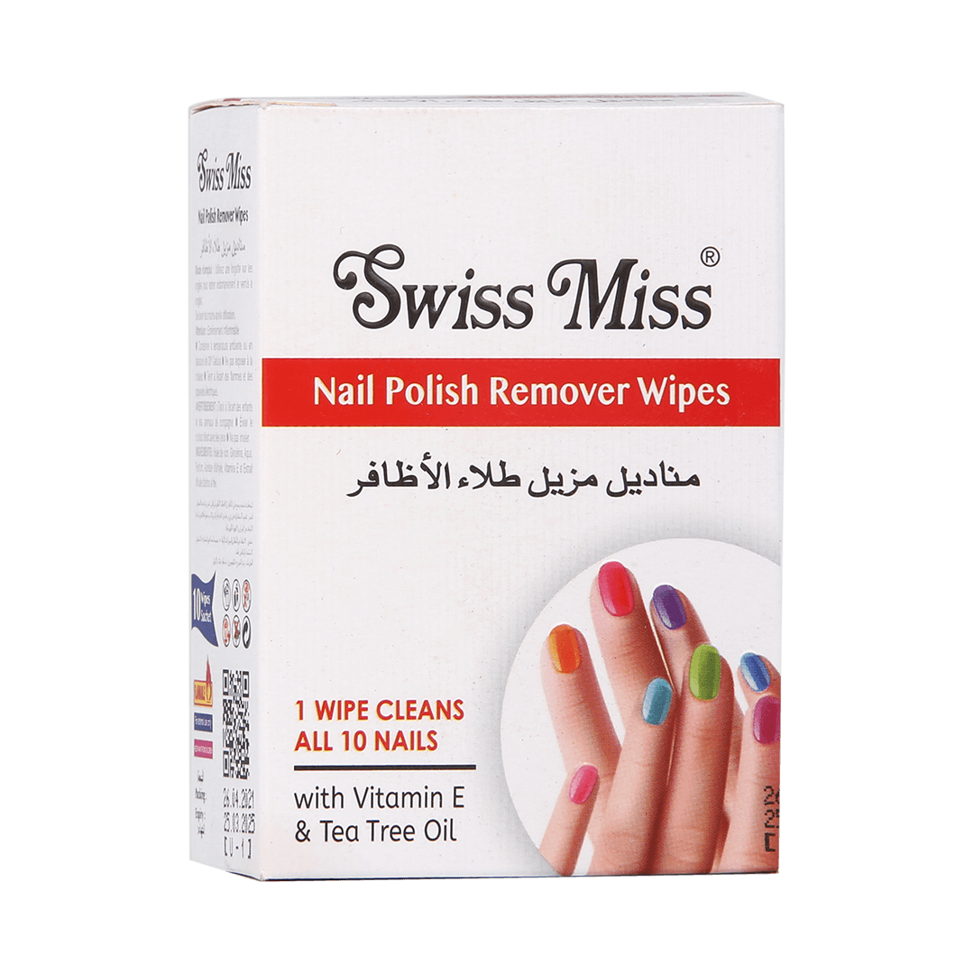 Swiss Miss Nail Polish Remover Wipes 10Pcs